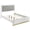 White, Light Grey, variant on Caraway Wood Queen LED Panel Bed White