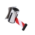 thumbnail image 1 of ZheElen Stanchion Queue Barrier Wall Mount Crowd Control Retractable Ribbon Red White 5meter, 1 of 8