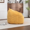 thumbnail image 5 of S-HOME Ergonomic Corduroy Bean Bag Chair for Adults and Teens in Classic Colour with Supportive Armrests for All Spaces, Yellow, 5 of 14