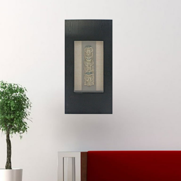 39.75 X 19.88 X 2.63 Black & Brown Facial-Makeup Patterned Plaque - Wall Decor 39.75 X 19.88 X 2.63 Black & Brown Facial-Makeup Patterned Plaque - Wall Decor