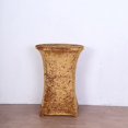 thumbnail image 5 of BalsaCircle Gold Round Fitted Cocktail Table Cover Crushed Velvet Tablecloth Party Events Decorations Supplies, 5 of 8