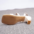thumbnail image 6 of DIVVce Patent Leather Multi Strap Slingback Heels For Women Open Toe Comfortable Evening Footwear, 6 of 8