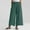 Green, variant on Babysbule Womens Wide Leg Pants Women's Ladies Solid Color Elastic Waist Cotton And Linen Big Pocket Casual Pants