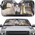 thumbnail image 3 of 3D Llama Car Auto Sunshades Windshield Heat Protection Sun Shades Univeral Fit Cars Suv Truck, 3 of 6