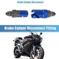 thumbnail image 2 of Unique Bargains AN3 3AN Car Motorcycle Quick Release Disconnect Dry Break Coupling Fitting Connector for Brake Hose Blue, 2 of 6