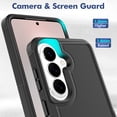 thumbnail image 2 of Defender Case for Samsung Galaxy S26 Plus 5G 6.7", Dual Layer PC+TPU Rugged Shockproof Full Body Protective Cover,Black,For Galaxy S26 Plus 5G, 2 of 6