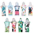 thumbnail image 4 of Quick-Dry Women Men Fashion Summer Dress Bathrobe Unisex Surf Poncho Towel Robe Hooded Wetsuit Beach Changing Towel TYPE 3, 4 of 8