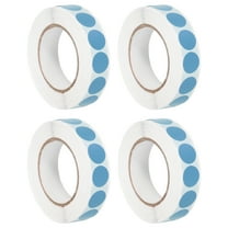 Uxcell Colored Dot Stickers 0.5", 4000 Pcs Color Coding Labels Blank Circle Stickers Adhesive Round Price Labels for Inventory Office Garage Classroom, Cyan Blue