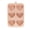 A-Orange, variant on 6-Cavity Heart Shaped Silicone Baking Molds, Food Grade Non-Stick Mold for Chocolate Candy and Soap, Easy Release Reusable DIY Craft Gift Idea