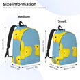 thumbnail image 2 of Lukts Cute Ducky for Sustainable Casual Backpack, Water-Resistant Polyester Canvas Daypack with Laptop Sleeve, Smooth Zipper, Lightweight & Durable Travel Bag-Small, 2 of 5