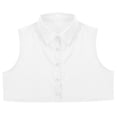 thumbnail image 2 of Kaerm Fake Collar Detachable Dickey Collar Blouse for Men Half Shirt Faux False Collar Joker Shirt Decorative Collar White 39, 2 of 6