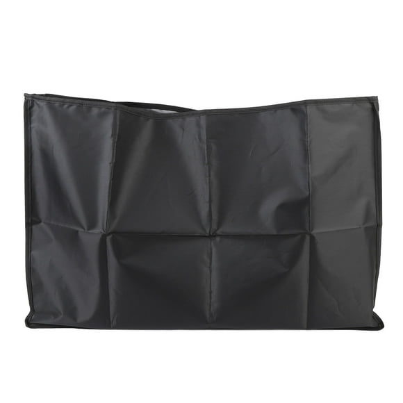 Computer Screen Dust Cover, Rain Proof Coated Silver Oxford Cloth, 360 Degree Protection Sleeve for Computer Display for LCD Panels, Hand Washable and Reusable, Black, 1 Pack