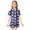 Z29-Blue, variant on Xdzjlr Christmas Pajamas Girls Xmas Classic Print Button Down Collar Short Sleeve Tops Shorts Set Nightwear Kids Loungewear Pjs Pink