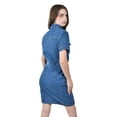 thumbnail image 3 of Vestido camisero de mezclilla Roman Fashion /Juvenil, 14501 (Azul medio) azul CH, 3 of 5