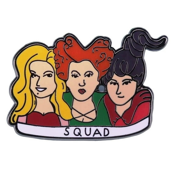 Hocus Pocus Squad 1.25 Inches Wide Enamel Metal Pin