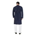 thumbnail image 3 of TRILOKI Mens Embroidered Sequined Kurta Pajama Set Rayon Ethnic Indian Traditional Wear Wedding Designer Ethnic Diwali Puja Kurta Payjama Set, 3 of 6