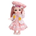 thumbnail image 1 of 1:12 Baby Doll Girls Baby Beautiful Dress Up 3D Eyes Juego De Roles Juguetes B Sunnimix muñeca de silicona, 1 of 8