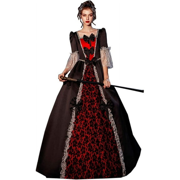 KEMAO Rococo Baroque Marie Antoinette Dresses 18th Century Renaissance Costumes Historical Period Dress Ball Gown