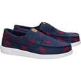 thumbnail image 2 of HEYDUDE Men Wally Cru Embroidered , Navy/Red, 15, 2 of 6