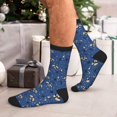 thumbnail image 7 of Vsdgher Raccoon blue point Unisex Crew Socks Lightweight Breathable Ventilation Ankle Socks, Mid-calf socks for Daily, 7 of 7