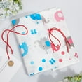 thumbnail image 3 of 2 Pcs Gift for Christmas Bag Big Gift Bags Elephant Plastic Large Capacity Present Bag Waterproof Gift Packaging with Ties Party Family Together, 3 of 9