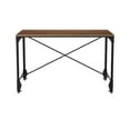 thumbnail image 4 of Vintage Industrial Antique Bronze Home Office Wood Desk, 4 of 7