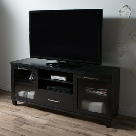 Adrian TV Stand - 60- Black Oak - South Shore