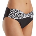 thumbnail image 2 of Rosa Faia Womens Liz Bottom Bikini Bottom, 06, Black-White, 2 of 5