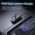 thumbnail image 3 of compatible CS8 Black Bluetooth MP3 Play FM Transmitter Car Charger Rear Seat Extended Car Charger_Perfect Gift, 3 of 4