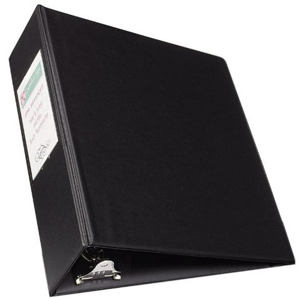Mini Durable Binder for 5.5 x 8.5 Inch Pages, 2Inch Round Ring, Black