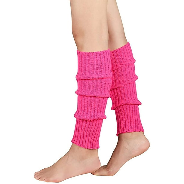 Leg Warmers For Women Girls 80s Ribbed Leg Warmer For Neon Party Knitted  Fall 
