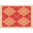 thumbnail image 1 of Ahgly Company Machine Washable Indoor Rectangle Transitional Neon Red Area Rugs, 5' x 7', 1 of 7