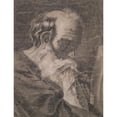 thumbnail image 2 of Style of Giovanni Battista Piazzetta 15x18 Gold Ornate Wood Frame and Double Matted Museum Art Print Titled - St.&nbsp;Jerome (18th&nbsp;Century), 2 of 4