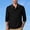 A_ Black, variant on Men's Long Sleeve Shirt Classic Fit Button Down Collared Lightweight Shirts Casual Solid Color Golf Tops Navy XXL