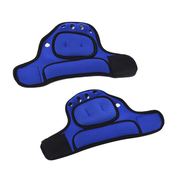 Guantes deportivos con peso de 1 kg para culturismo, entrenamiento de fuerza, manoplas con peso Azul