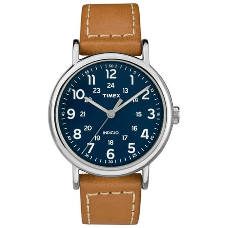 Men's Weekender 40 Brown/Blue Watch, Leather (Best Brown Strap Watches)