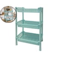thumbnail image 1 of Rectangular 3-Tier Storage Rack, Plastic Storage Shelves, Storage Shelf Organizer for Home, Garage, Basement, Laundry, Utility Room, 1 of 5