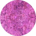 thumbnail image 1 of Ahgly Company Indoor Round Persian Pink Traditional Area Rugs, 7' Round, 1 of 4