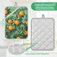 thumbnail image 6 of Yayeee Pot Holders Kitchen Heat Resistant with Pocket 7"x9.8" Cotton Oven Cooking Hot Pads, Orange Tree Pattern, 6 of 7