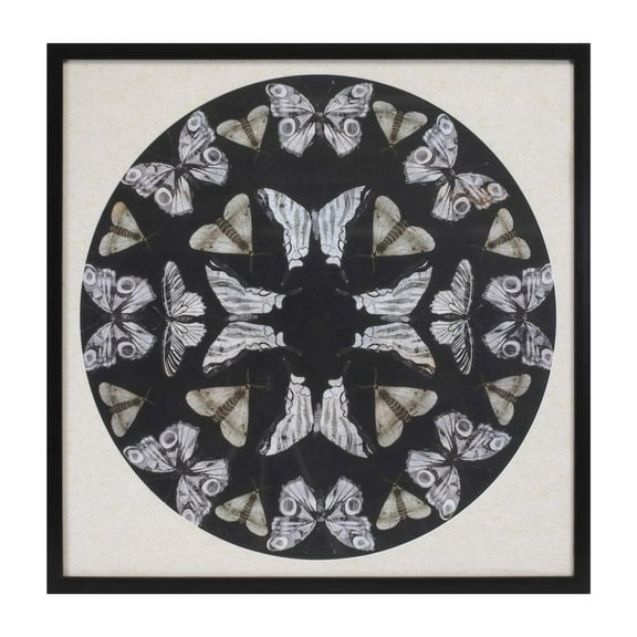 Melrose International LLC Butterfly Print 25"SQ Plastic/Paper/Glass