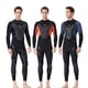 thumbnail image 5 of Traje de neopreno de cuerpo completo de neopreno de 3 mm para hombre con traje de buceo con cremallera trasera, 5 of 7