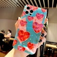 thumbnail image 5 of Love Heart Colorful Glossy TPU Case Compatible with iPhone Case (White,iPhone 12), 5 of 6