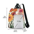 thumbnail image 3 of FORMRS Women's Travel Backpack Purse Anti-Theft Hidden Pockets Casual Shoulder Bag, Hand Drawn Floral, 3 of 7