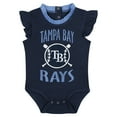 thumbnail image 2 of Newborn & Infant Fanatics Navy/Gray Tampa Bay Rays Two-Pack Fan Bodysuit Set, 2 of 5