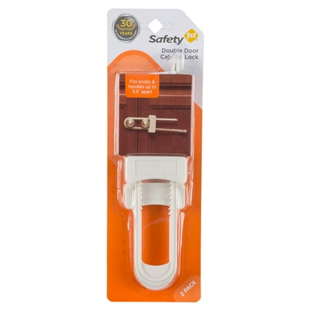 Safety 1st Double Door Cabinet Lock (2pk) Easy Install, (Best Bump Proof Door Locks)