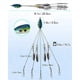 thumbnail image 4 of 10X Aparejos de Paraguas de para Pesca de Pescadores de Bajo, Kit de Aparejos de Señuelos de Natación de Pesca de Agua Dulce, Azul, 4 of 5