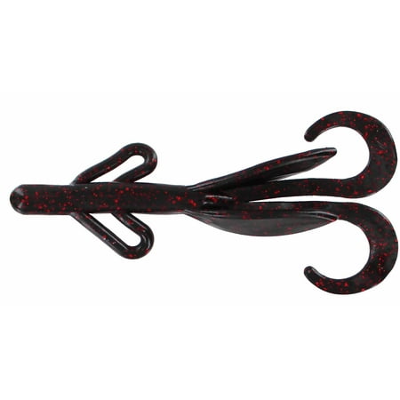 Big Bite Baits Soft Plastic Creature Bait (Black Neon 6 inch)