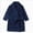 Navy 0626, variant on Toddler Boys Girls Flannel Bathrobes 3-12T Kids Soft Hooded Sleepwear Cartoon Print Night-robe Kids Flannel Hooded Bathrobe Toddler Plush Robes With Belt,Green,Size 9-10T