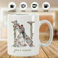 thumbnail image 4 of 1pc 11 Oz Personalized [Customized] Letter Wedding Picture Couple Flowers Letter Ceramic Mug Upload Your Name What You Want To Say For Office/Home/Festival/Party/Wedding, Perfect Birthday Gift, Cerami, 4 of 10