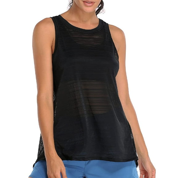 Alove Women's Split Back Loose Sport Camisole Quick Dry Yoga Tank Top